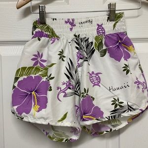 Hawaiian print shorts